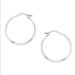 Argento Vivo Sterling Silver Hoops
